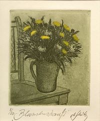 Alfred Schmidt - Druck 8-30 - „Blumenstrauß“ - Blattmaß:16,5x19,5 - 38€&hellip;