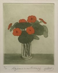 Alfred Schmidt - Grafik 15-60 - „Kapuzinakresse II“ - Blattmaß:26x35 - 85€&hellip;