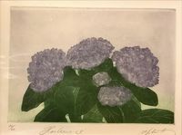 Alfred Schmidt - Grafik 21-60 - „Hortensien“ - Blattmaß:26x36 - 140€&hellip;