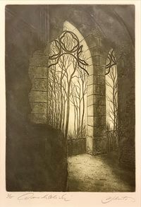 Alfred Schmidt - Grafik 3-55 - „Durchblick“ - Blattmaß:28x37 - 110€&hellip;