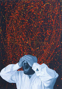 Die Erinnerungen des Feuers, Öl 2007, 100 x 70 cm&hellip;