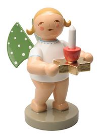 Engel mit Sterntülle und Kerze, rot&hellip;