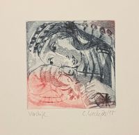 Frau mit Katze - 9,5x9,5 - 40 €&hellip;
