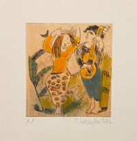 Gitarrist und Tänzerin - 10x11 - 40 €&hellip;