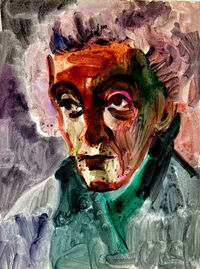 Heinz Tetzner - Alte Tante - Aquarell&hellip;