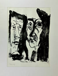 Heinz Tetzner - Begegnung - Lithografie&hellip;