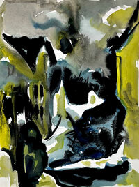 Heinz Tetzner - Blick in die Häuser - Aquarell&hellip;