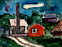 Heinz Tetzner - Brauerei (Gersdorf) - Aquarell&hellip;