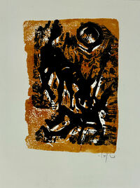 Heinz Tetzner - Don Quichote - Farbholzschnitt&hellip;