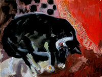 Heinz Tetzner - Kathrinchen (Katze) - Aquarell&hellip;