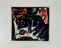 Heinz Tetzner - Katze - Farbholzschnitt&hellip;