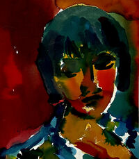 Heinz Tetzner - Portrait - Aquarell&hellip;