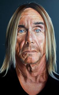 Iggy Pop - 160x120 - Öl auf Leinwand&hellip;
