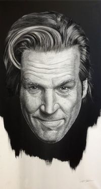 Jeff Bidges - 150x90 - Öl auf Leinwand&hellip;