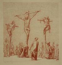 Kreuzigungsszene, 1984 49,4x46,1&hellip;