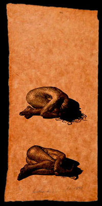 Medusa Variation 2-1, Holzschnitt 2007, (ca. 50 x 23 cm)&hellip;