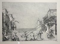 Platz am Meer, 1999 39,3x54&hellip;