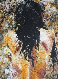 Rücken einer Frau, Acryl, 60x80, 1.800 € - verkauft&hellip;