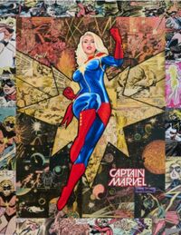 Randy Martinez - Legacy: Captain Marvel -  Fine Art Print Edition on Canvas&hellip;