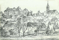 Schloß Augustusburg 9x13cm s/w&hellip;