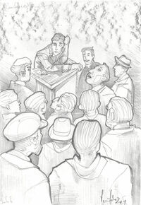 Skizze zum Buch "Die sieben Leben des Stefan Heym"&hellip;