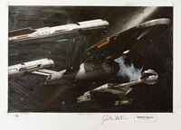 Star Trek - Stand-off - Zeichnung auf Papier&hellip;