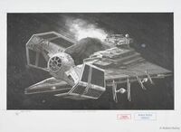 Star Wars - COMMAND SHIP TRANSFER - Zeichnung auf Papier&hellip;