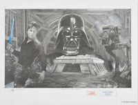 Star Wars - Fracas in the Forrest - Zeichnung auf Papier&hellip;