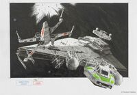 Star Wars - STAR-STUDDED CLASH - Zeichnung auf Papier&hellip;