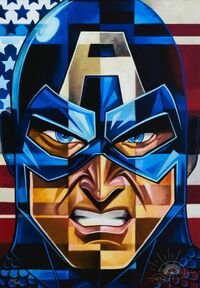 Tim Roberson - Captain America - Fine Art Print Edition on Canvas&hellip;