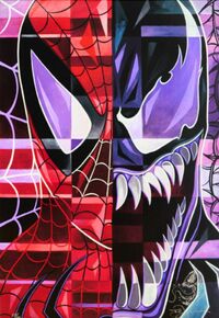 Tim Roberson - Spidey/Venom - Fine Art Print Edition on Canvas,&hellip;