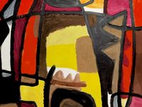 Titel: Expressive Eindrücke Maße: ca100x75cm Technik: Gouachen Preis: 1.100 €&hellip;