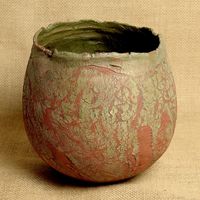 Topf-handgeformt-rot-grün&hellip;