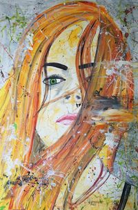 Wohlbeherzt 2022, 92x61 cm, Acryl auf Leinwand&hellip;