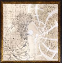 Zeichnungen auf Holz 75x75&hellip;